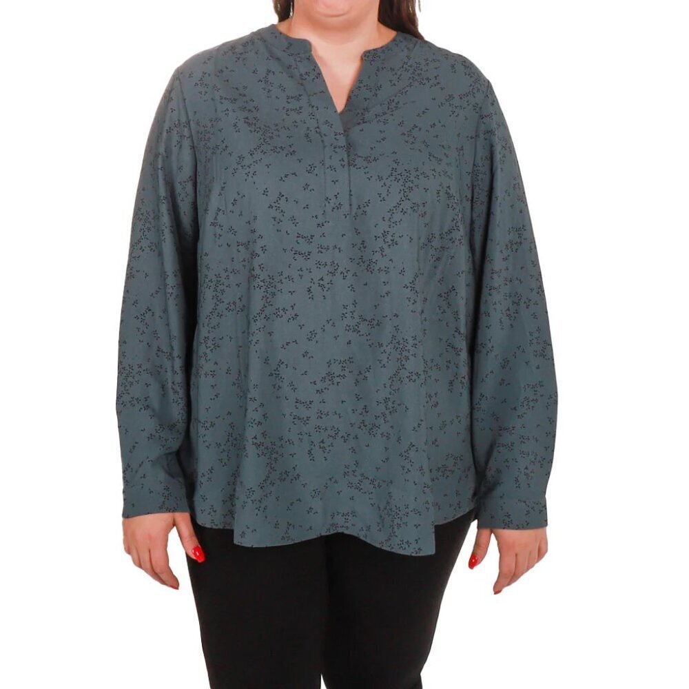 NWOT Hilary Radley Long Sleeve Blouse | Blue Gray
